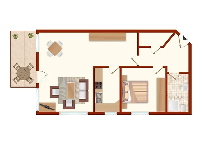 Foerdestrand Sehpferdchen Appartement